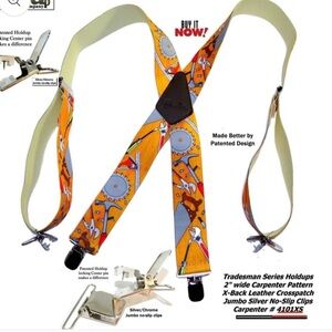 ⚡️Sale ⚡️Holdup Tradesman Series Work Suspenders In Carpenter Pattern
